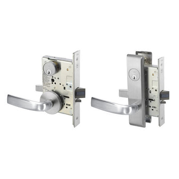 Accentra 8801FL Grade 1 Passage or Closet Mortise Lock, Monroe Lever